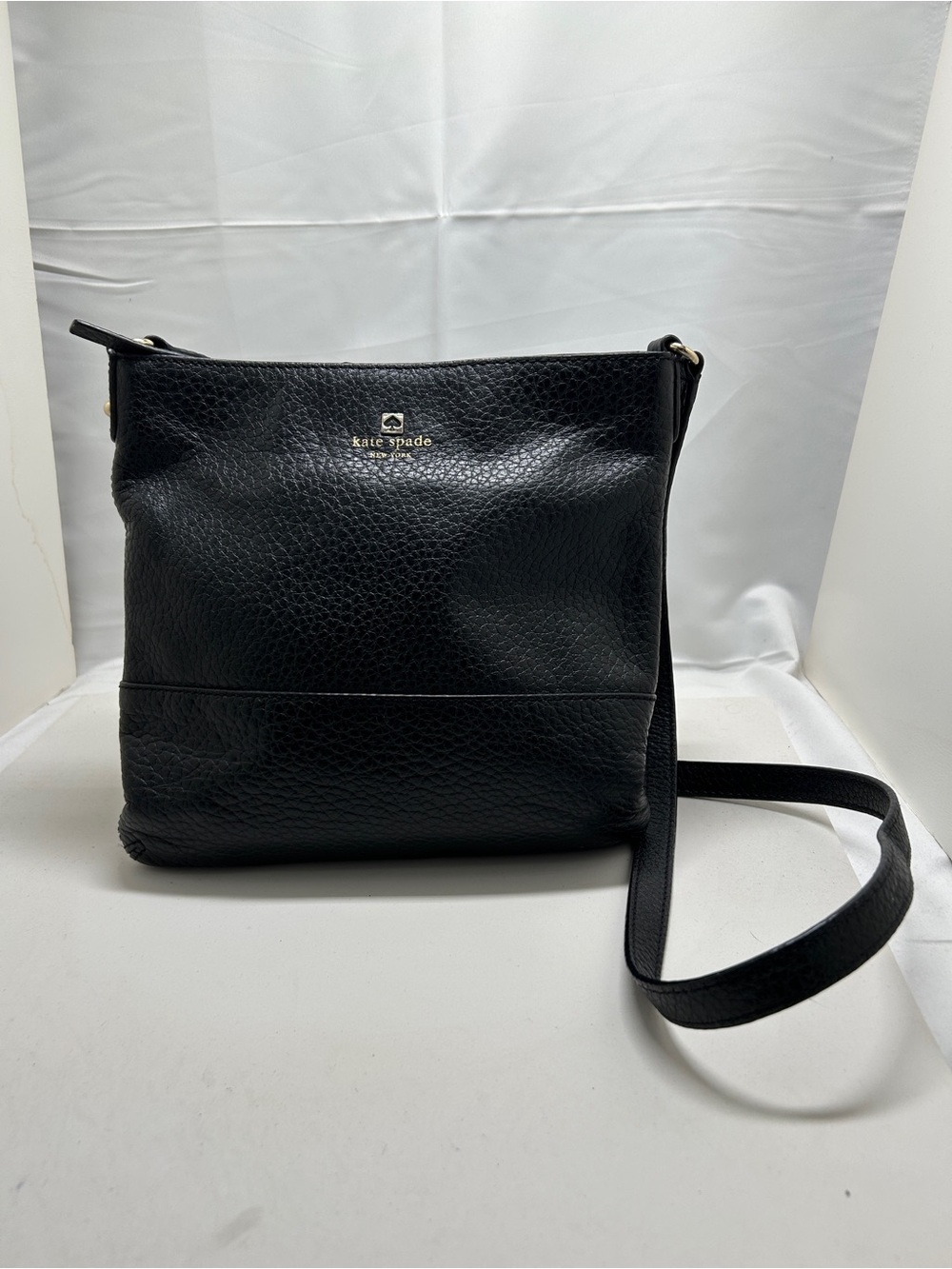 kate spade Black Pebbled Leather Crossbody Bag